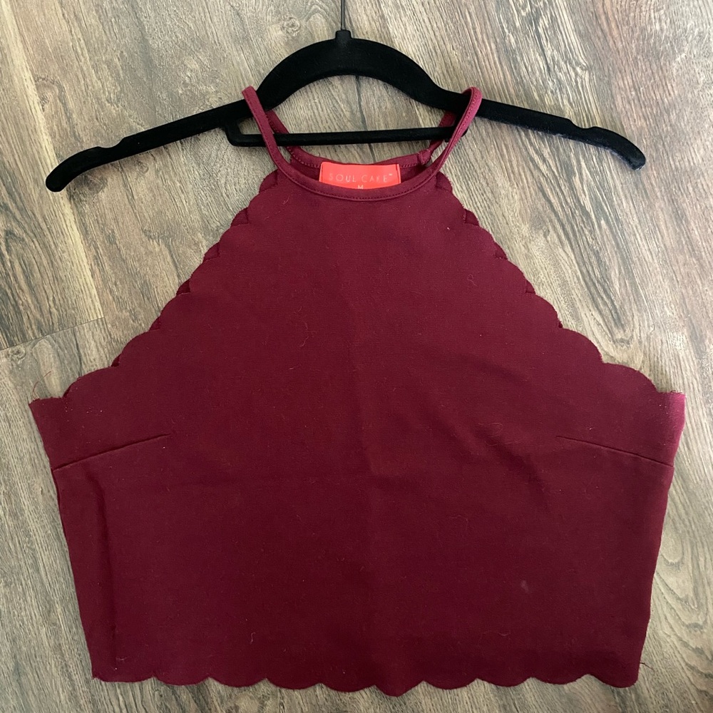 Soulcake cropped raw scallop edge tank